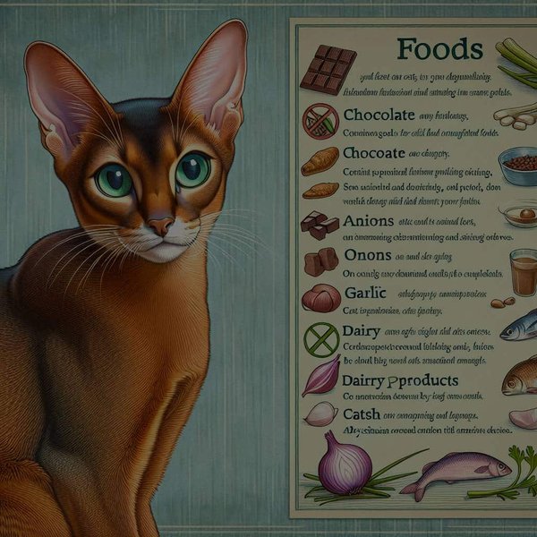 Quels sont les aliments à éviter pour un chat Abyssin avec un estomac sensible ?