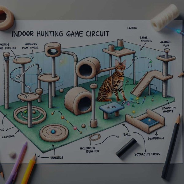 Comment créer un circuit de jeu intérieur pour un chat Bengal amateur de chasse ?