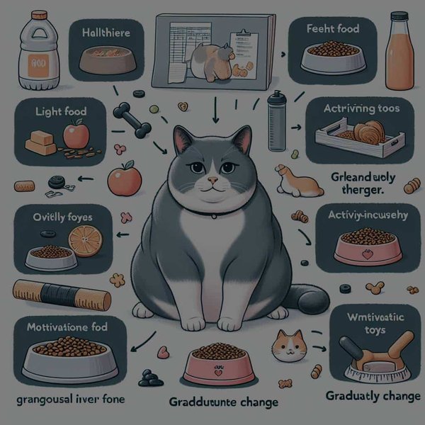 Comment favoriser la perte de poids chez un chat domestique obèse sans le frustrer ?